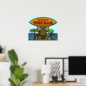 Tiki Bar Sign, Name hinzufügen Poster (Heimbüro)
