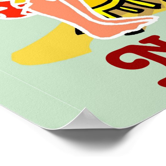 Tiki Bar Sign Name Poster (Ecke)