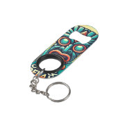 Tiki Bar Stainless Steel Bottle Opener Mini Flaschenöffner (Rückseite Schrägansicht)