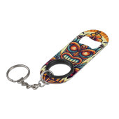 Tiki Bar Stainless Steel Bottle Opener Mini Flaschenöffner (Vorderseite Schrägansicht)