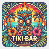 Tiki Bar Stickers (Vorderseite)