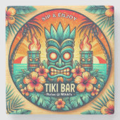 Tiki Bar Stone Untersetzer (Vorderseite)