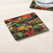 Tiki Bar Untersetzer (angewinkelt)