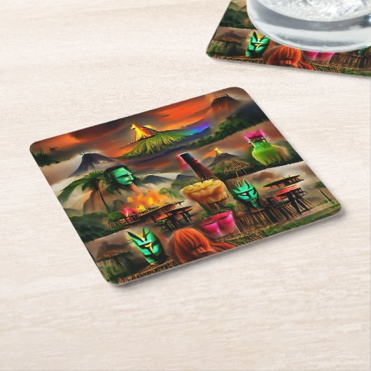 Tiki Bar Untersetzer (angewinkelt)