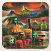 Tiki Bar Untersetzer (Vorderseite)