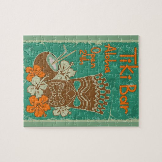 Tiki Bar Vintag Style Puzzle (Horizontal)