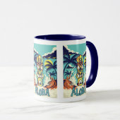 Tiki Beach Aloha Tasse (VorderseiteRechts)