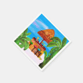Tiki Beach Bar napkins Serviette (Ecke)