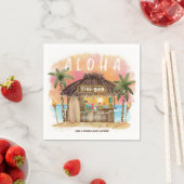 Tiki Beach Bar Tropical Surf & Sea Baby Dusche Serviette (Beispiel)