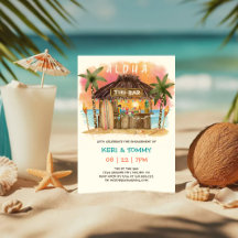 Tiki Beach Bar | Tropische Sunset-Engagement-Parte