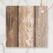 Tiki Beach Bar | Tropischer Sonnenuntergang Surf & Geschenkanhänger (Rückseite)