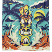 Tiki Beach Duschvorhang (Vorderseite)