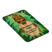Tiki Beach Rett-the-Date Magnet (Rechte Seite)