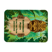 Tiki Beach Rett-the-Date Magnet (Horizontal)