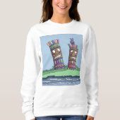 Tiki Bird Plum Sweatshirt (Vorderseite)