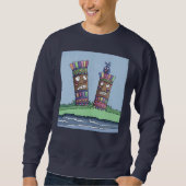 Tiki Bird Plum Sweatshirt (Vorderseite)