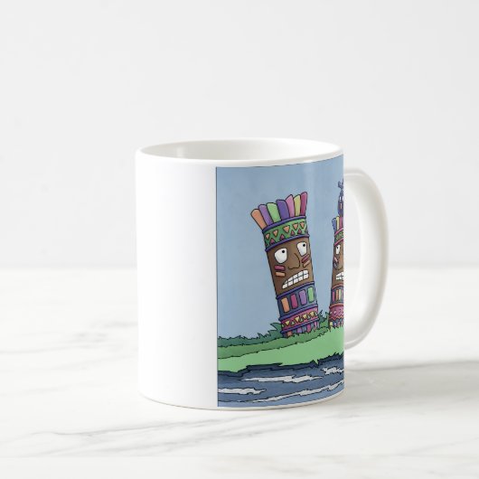 Tiki Bird Plum Tasse (VorderseiteRechts)