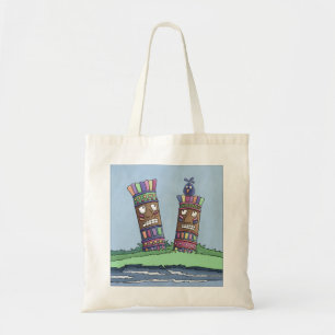 Tiki Bird Plum Tote Bag Tragetasche