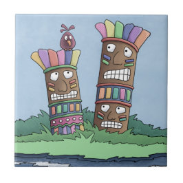 Tiki Bird Rosenknospe Keramik Tile Fliese