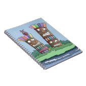 Tiki Bird-Rosenknospe-Notebook Notizblock (Rechte Seite)