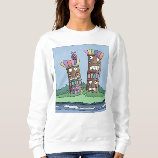 Tiki Bird Rosenknospe Sweatshirt (Vorderseite)
