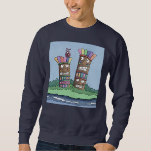 Tiki Bird Rosenknospe Sweatshirt
