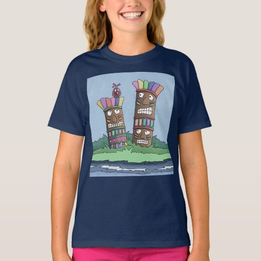 Tiki Bird Rosenknospe T - Shirts (Vorderseite)