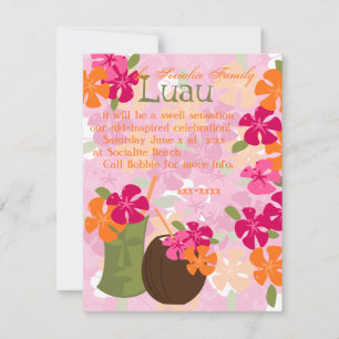 Tiki Blossoms Einladung