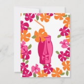 Tiki Blossoms Einladung (Rückseite)