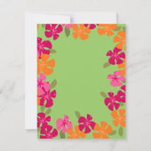 Tiki Blossoms Einladung (Rückseite)