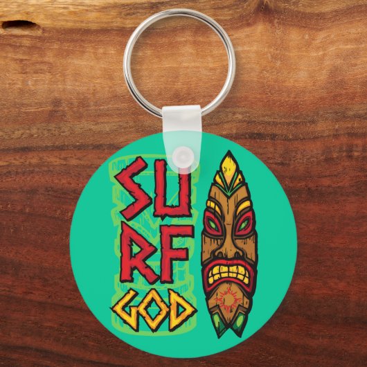Tiki Board Wind God Schlüsselanhänger (Vorderseite)