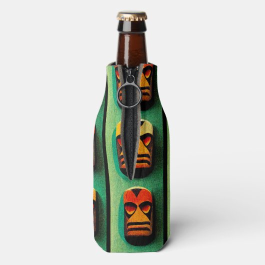 Tiki Button Flaschenkühler (Flasche Rückseite)