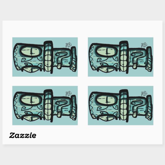 Tiki Car Sticker (Blatt)