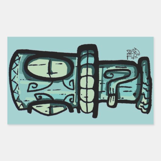 Tiki Car Sticker (Vorderseite)