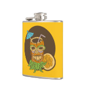 Tiki Cocktail, lustig Flachmann (Links)