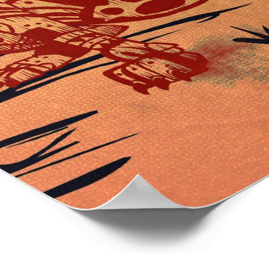 Tiki Dogs Poster (Ecke)