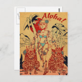 Tiki Dogs Postkarte (Vorne/Hinten)