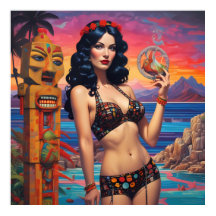 Tiki Dream Beach Daydream - Ken Gage Art