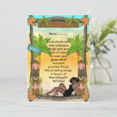 Tiki - Einladung (Stehend Vorderseite)