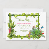 Tiki Frame Birthday Party Einladung (Vorderseite)