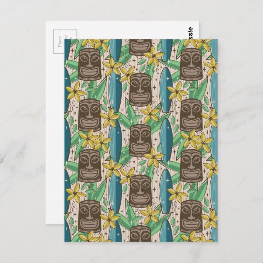 Tiki Garden Postkarte (Vorne/Hinten)