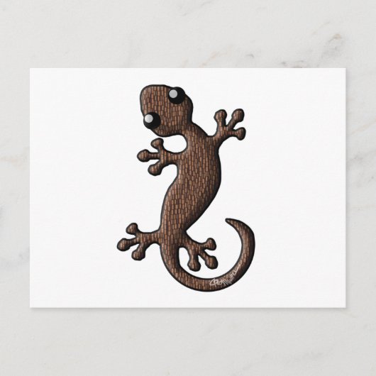 Tiki Gecko Postkarte (Vorderseite)