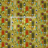 tiki Gelb Stoff (Kachel)