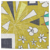 tiki Gelb Stoff (Nahaufnahme)