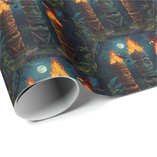 Tiki-Geschenkpapier Geschenkpapier (Rolleneckpunkt)