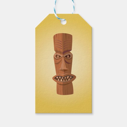 Tiki Gift Tag Geschenkanhänger (Vorderseite)