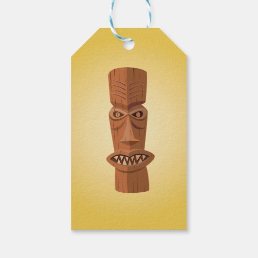 Tiki Gift Tag Geschenkanhänger (Rückseite)