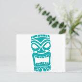 Tiki God Postkarte (Stehend Vorderseite)