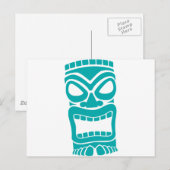Tiki God Postkarte (Vorne/Hinten)