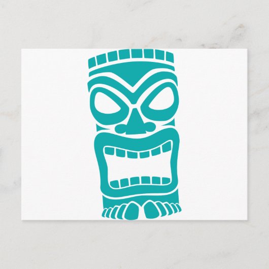 Tiki God Postkarte (Vorderseite)